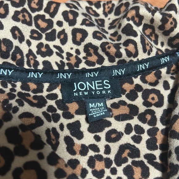 Jones New York Leopard Print Pajama Set - Brown Black Cream - Picture 3 of 5